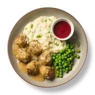 Swedish Meatballs with Cauliflower Potato Mash