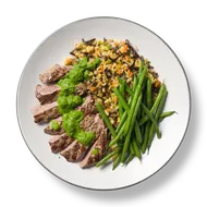 Grilled Steak with Wild Rice