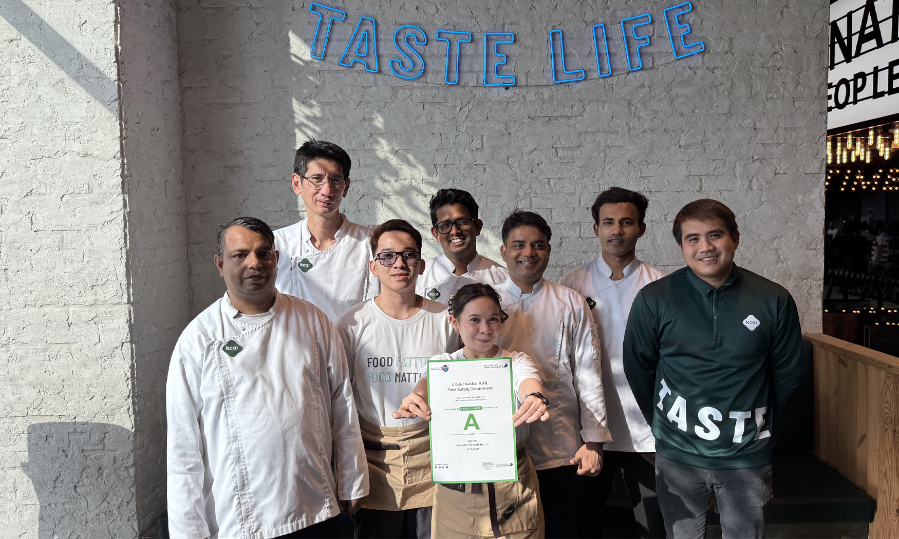 Kcal Restaurants Downtown Awarded “Grade A” for Food Safety Excellence